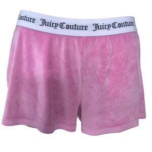 Juicy Couture Sleepwear Pink Velour Pajama Shorts McBling Size Medium